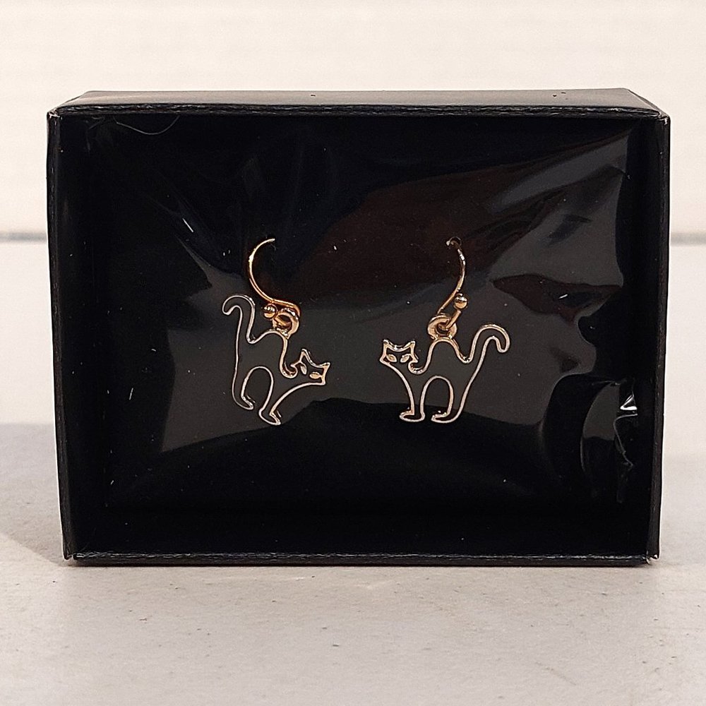 Avon Black Cat Earrings - New Open Box